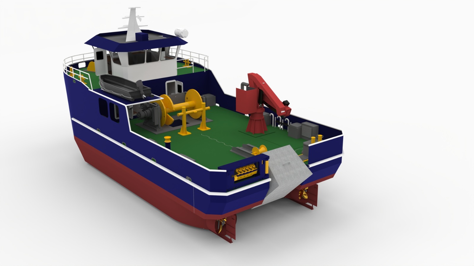 Modelo tridimensional naval